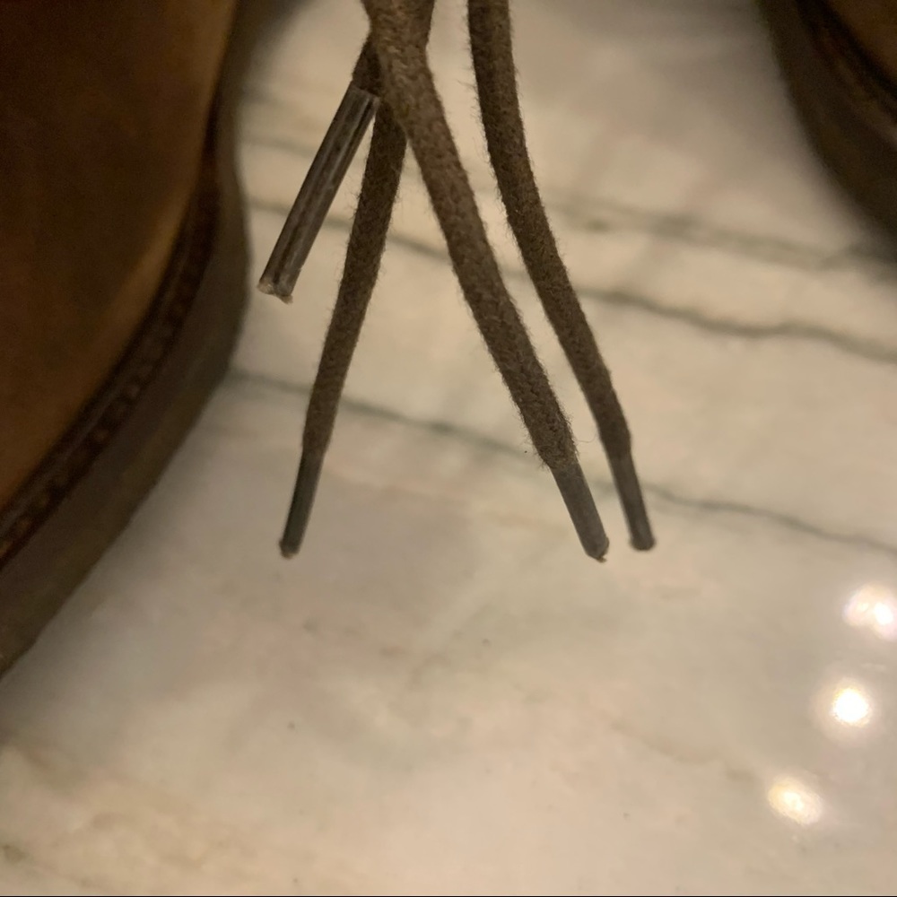 Johnston & Murphy Nubuck Leather  Low Tie Boots - Picture 8 of 14
